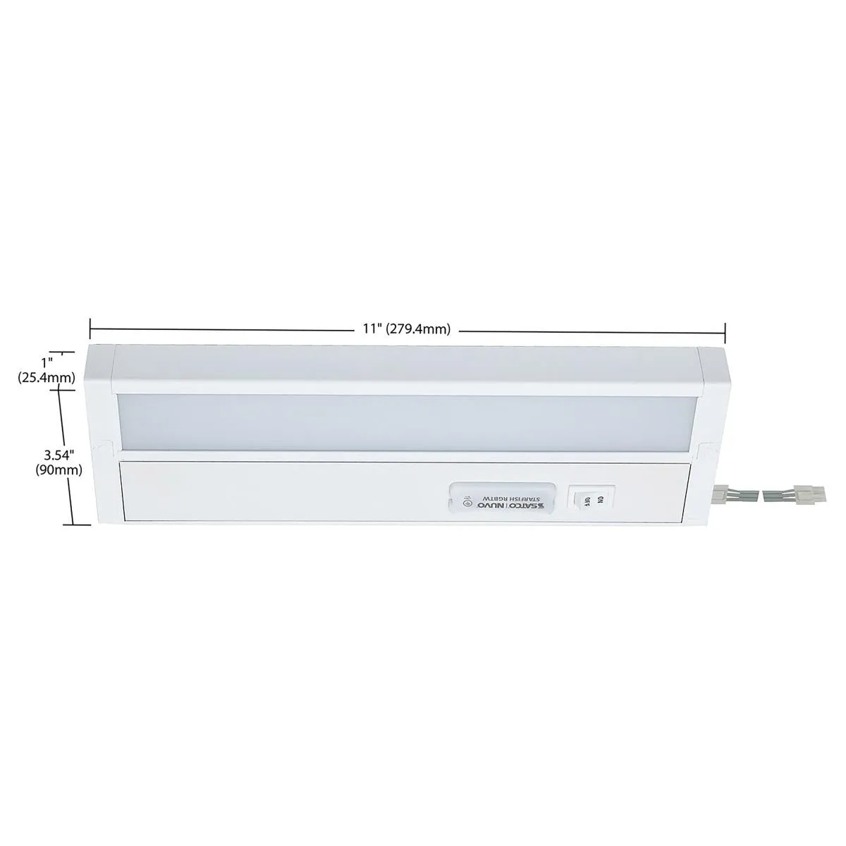 11 Inch LED Under Cabinet Light, SMART Starfish, RGB and Tunable White, White Finish