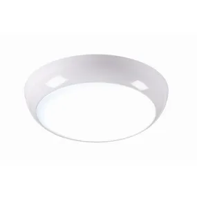 15 Watt 1,500 Lumens White 3,500K LED IP44 Circular Bulkhead