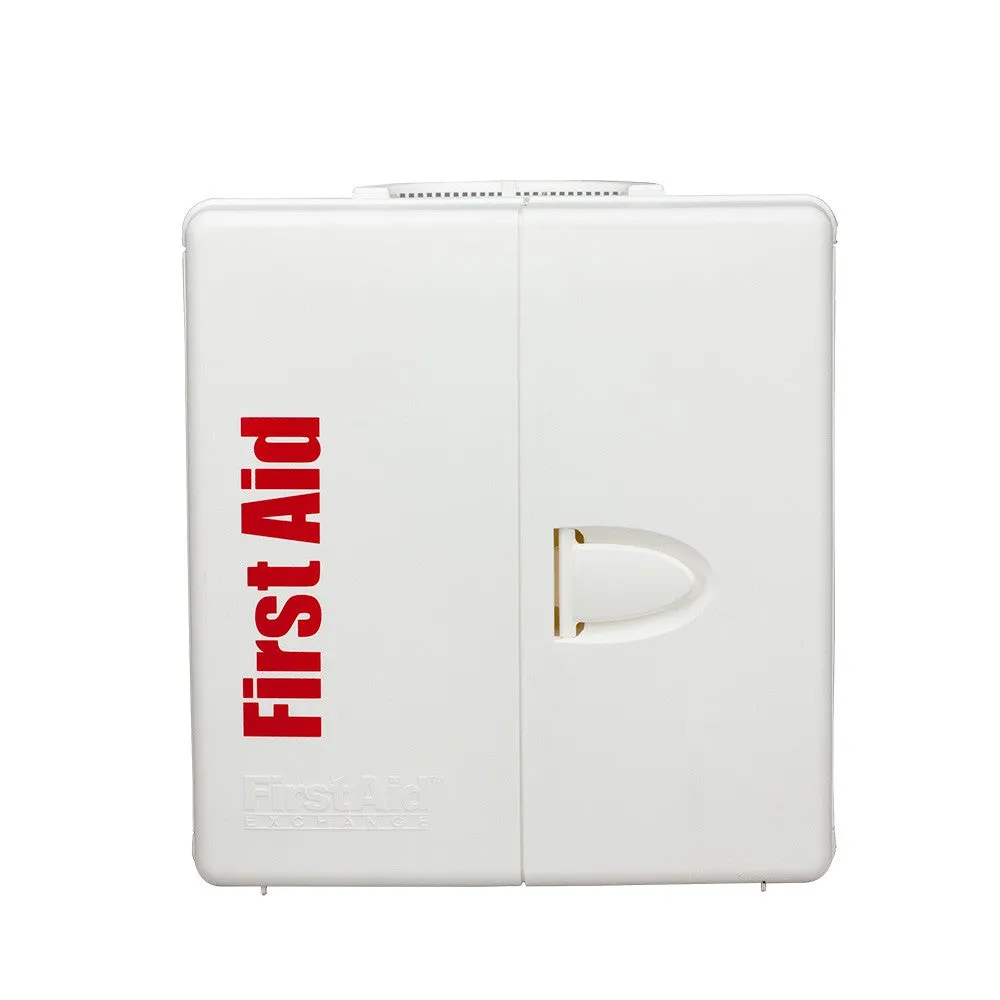 50 Person Large Plastic SmartCompliance First Aid Cabinet With Medications - W-1000-FAE-0103