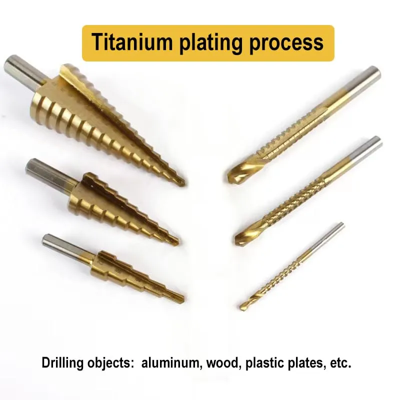 6Pcs Step Drill Bit Set