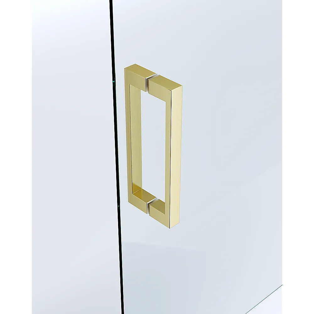 Adjustable Gold Double Sliding Glass Shower Screen, 1200x900mm, 6mm Safety Glass