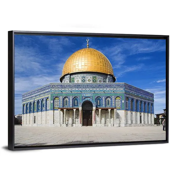 Al Aqsa Mosque In Jerusalem Under Clear Sky Canvas Wall Art