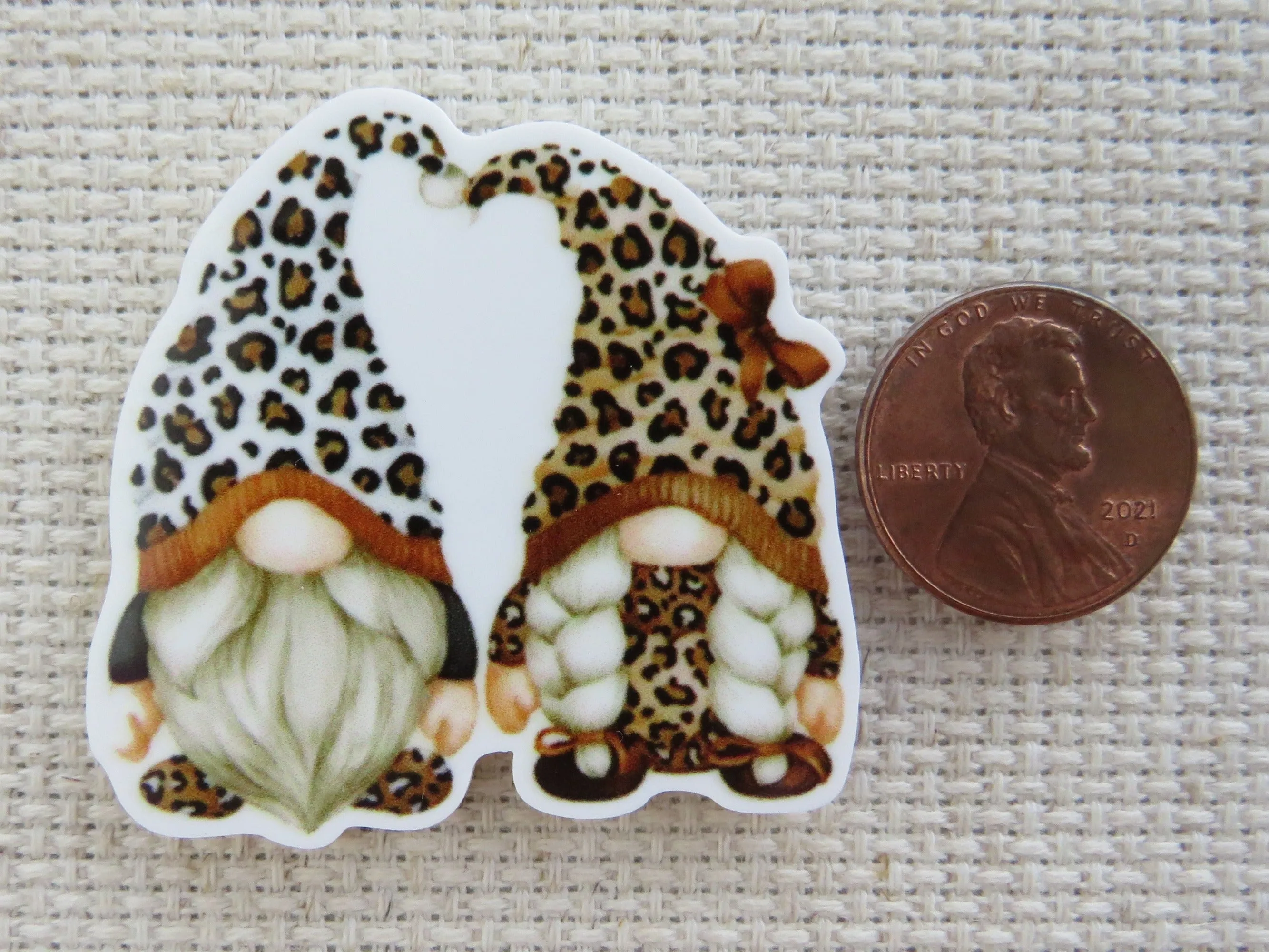 Animal Print Gnomes Needle Minder, Cover Minder, Magnet