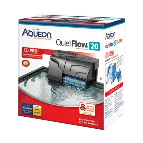 Aqueon QuietFlow 20 LED PRO Aquarium Power Filter