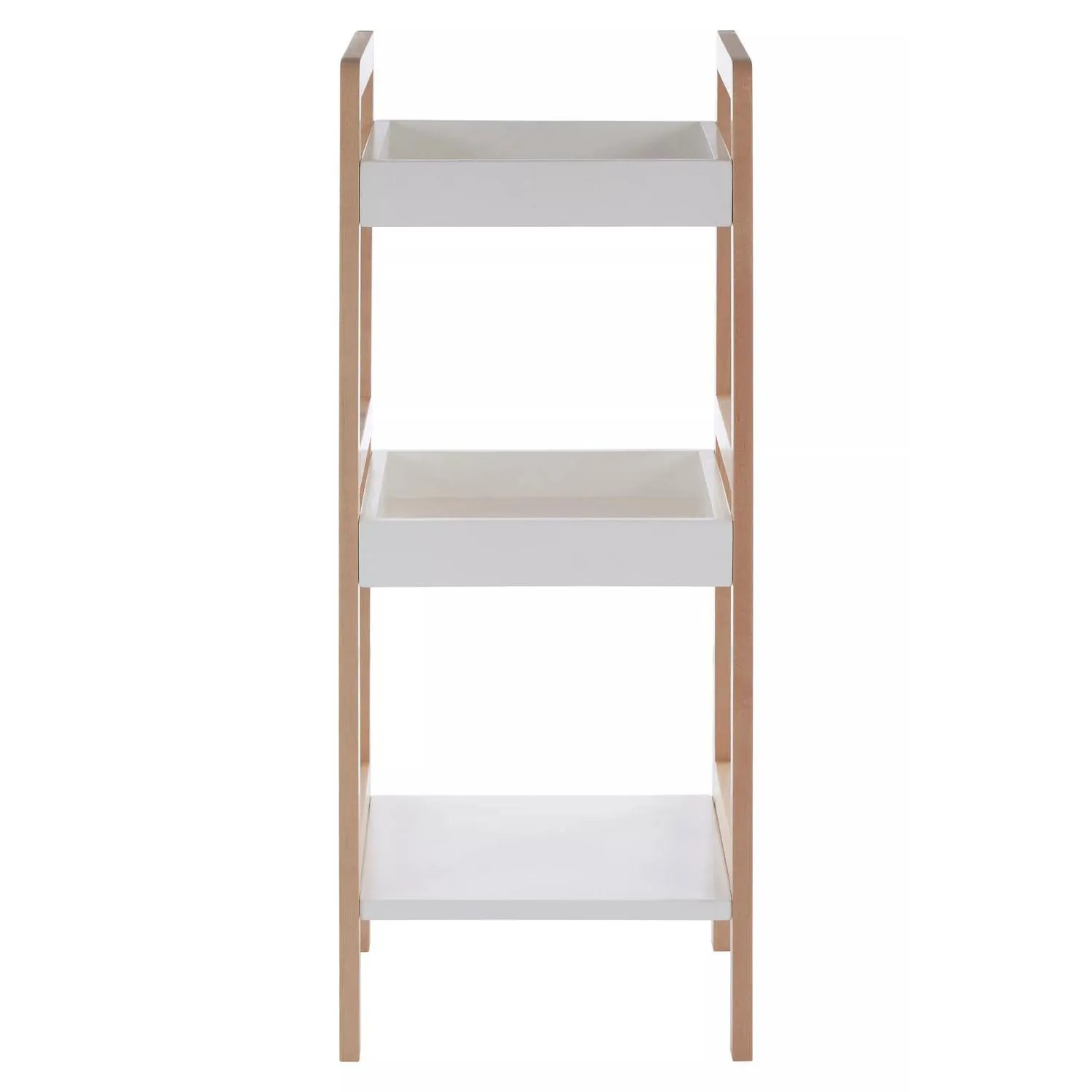 ARLA Bathroom Shelf Unit With Birchwood Frame