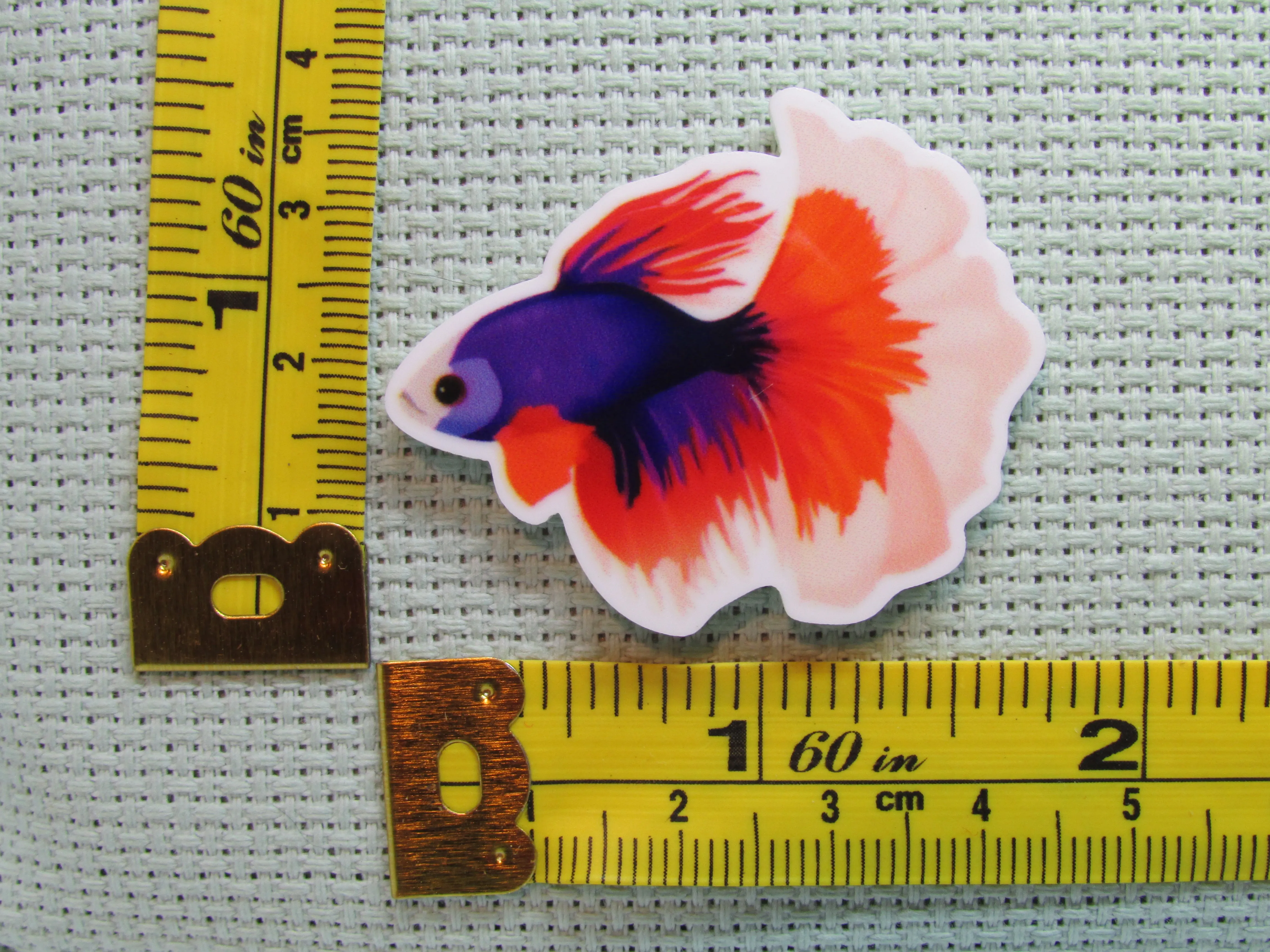 Beautiful Betta Fish Needle Minder, Cover Minder, Magnet