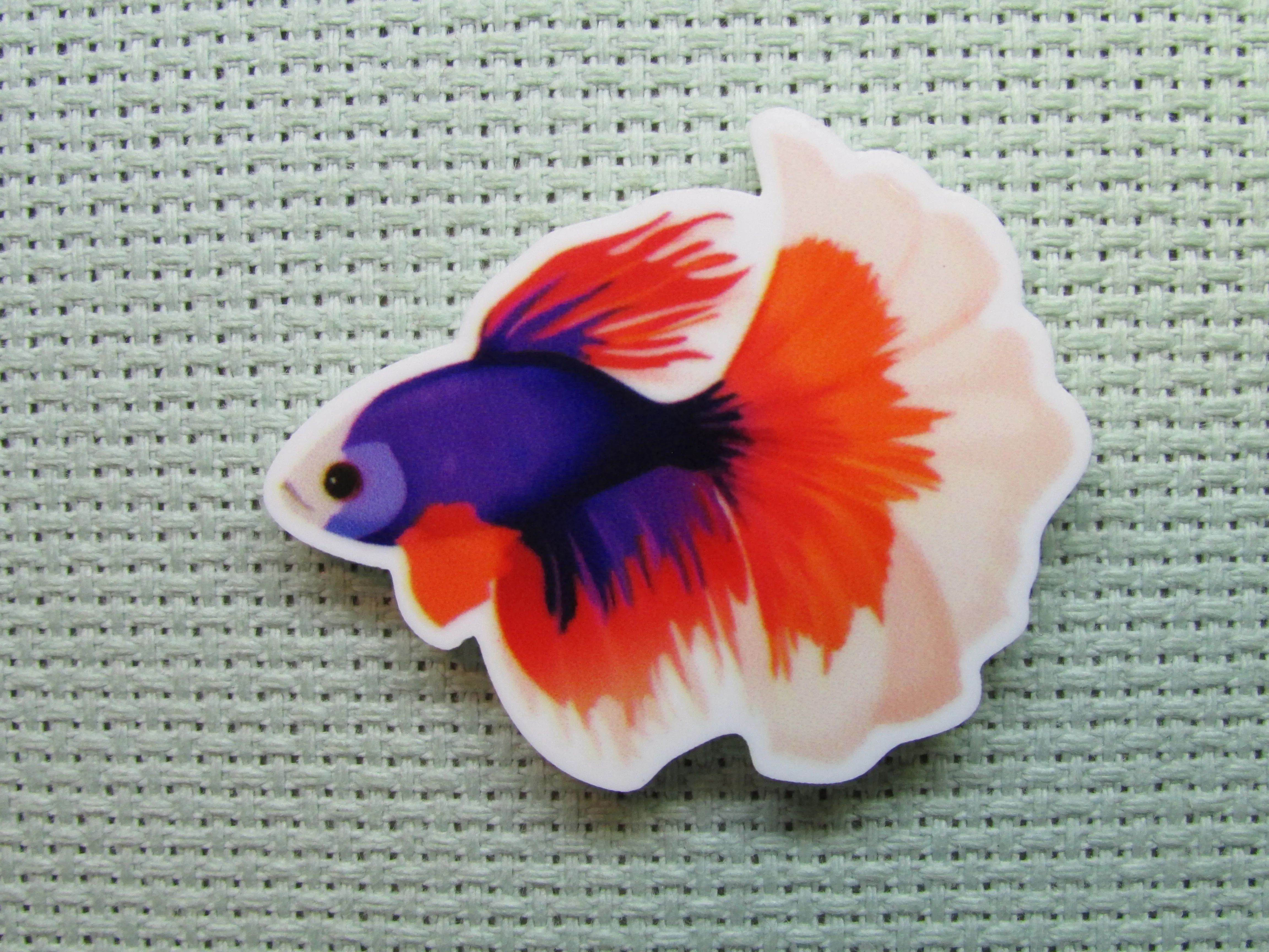 Beautiful Betta Fish Needle Minder, Cover Minder, Magnet