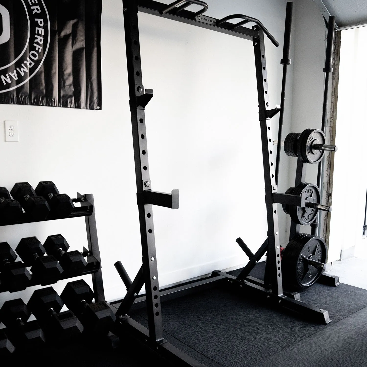 Better Body Power Bundle with Incline Squat Rack | 5-45lbs