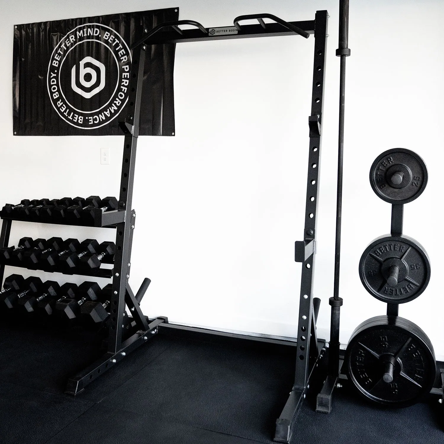 Better Body Power Bundle with Incline Squat Rack | 5-45lbs