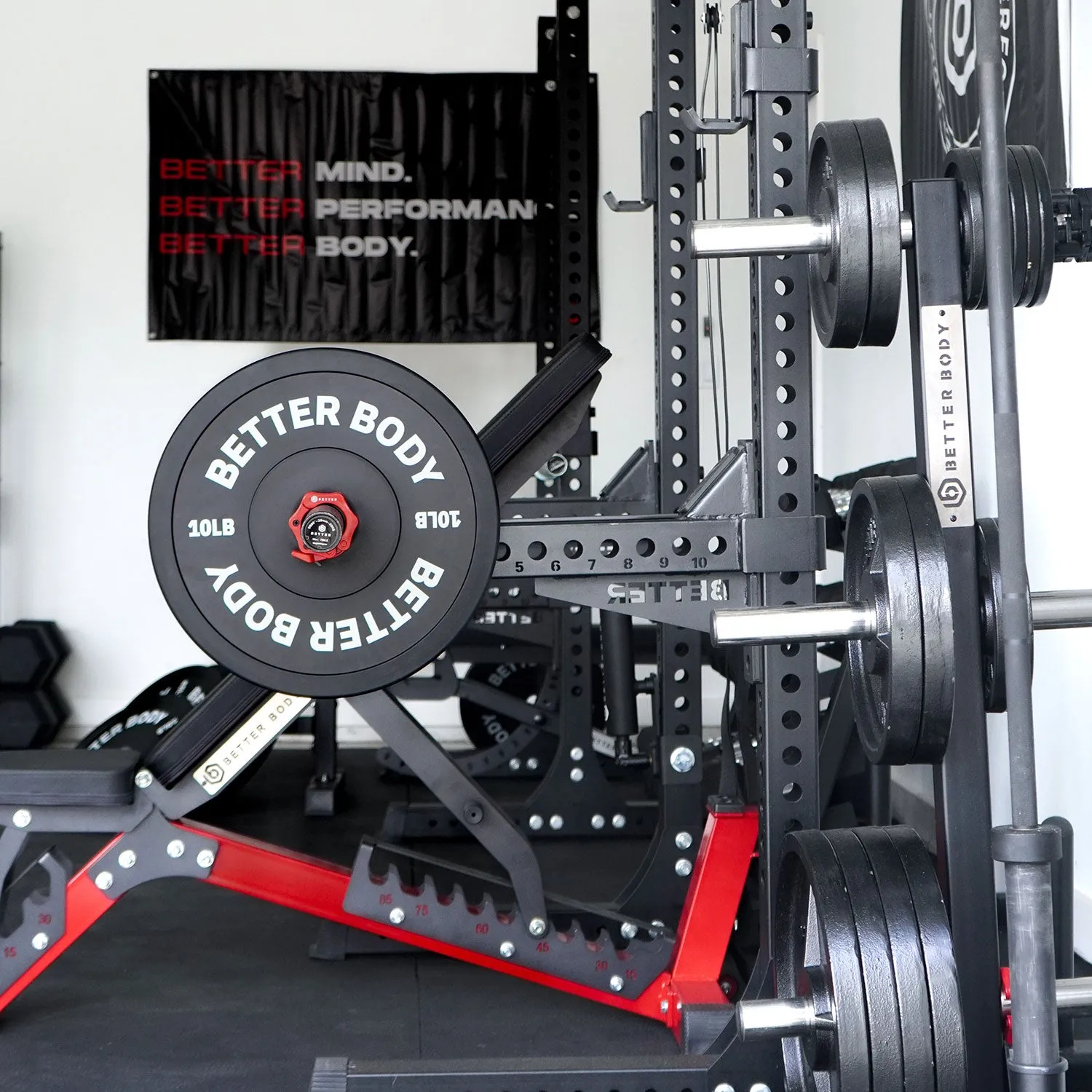 Better Body Power Bundle with Incline Squat Rack | 5-45lbs