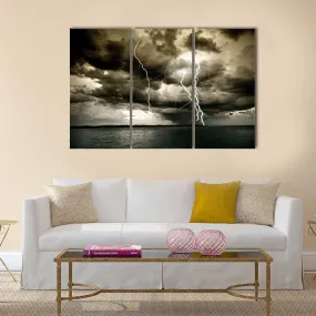 Big Thunderbolt Canvas Wall Art