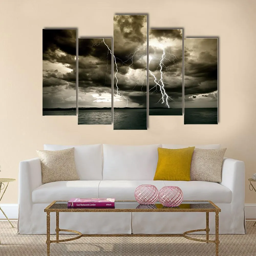 Big Thunderbolt Canvas Wall Art