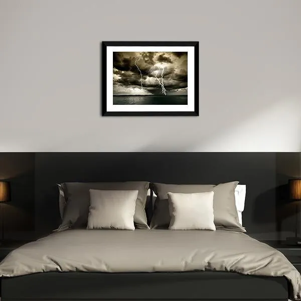 Big Thunderbolt Canvas Wall Art