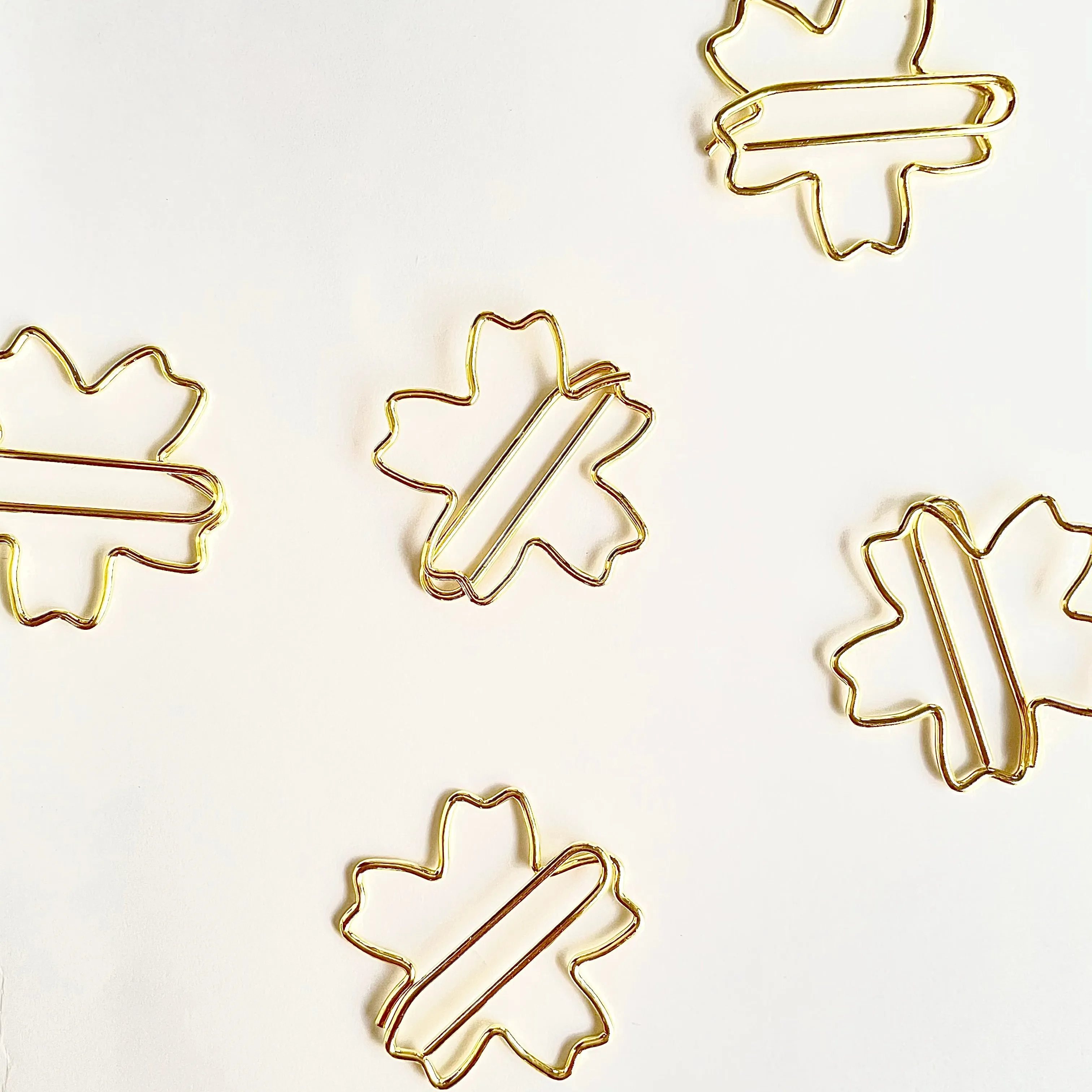 Binder Clips - Gold -Set of 6