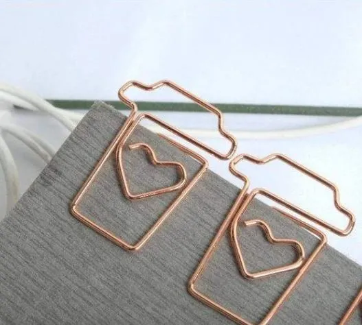 Binder Clips - Rose Gold  Set of 6