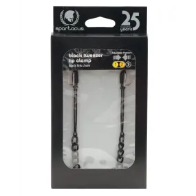 Black Tweezer Clamp W/link Chain