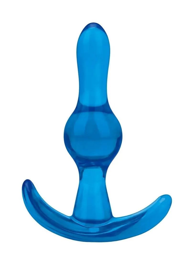 Blue Line Tear Drop Butt Plug