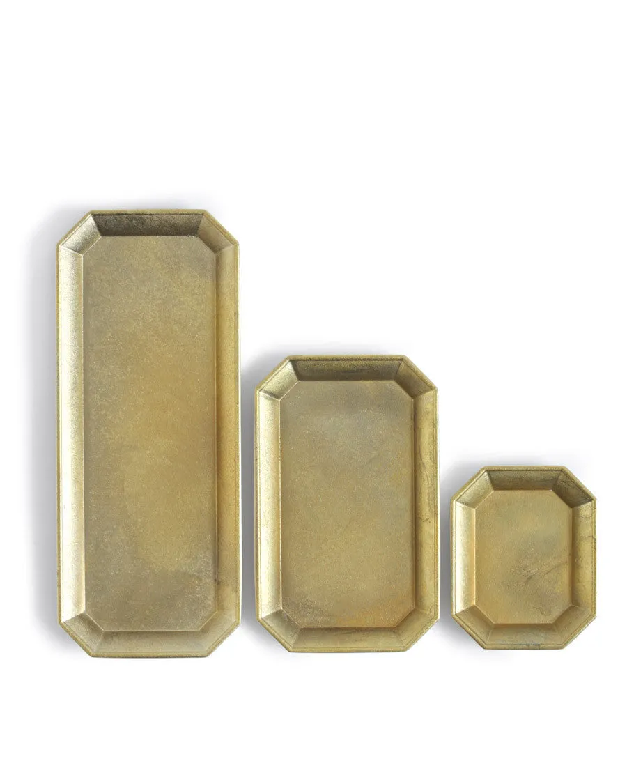 Brass Stationary Tray Set