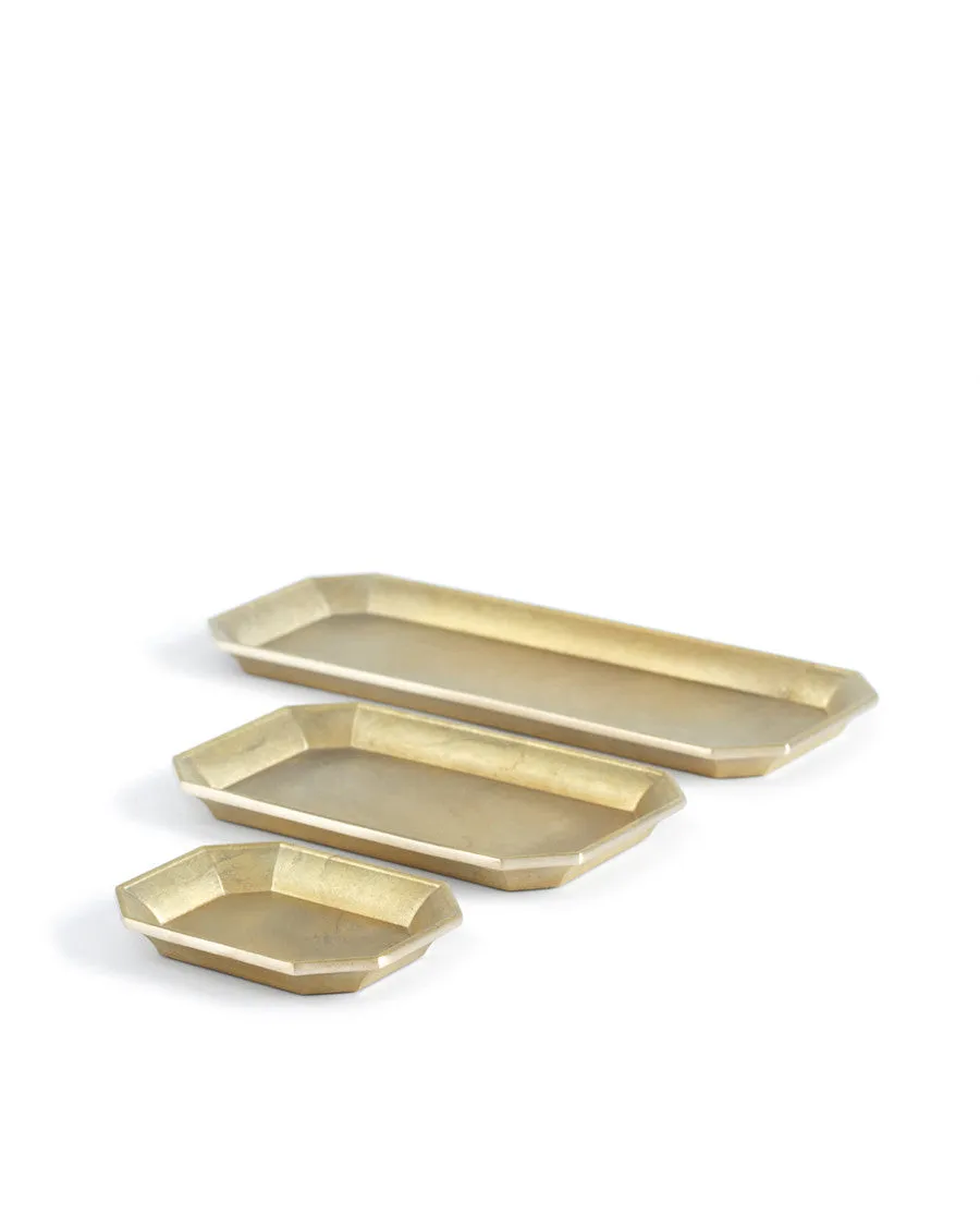 Brass Stationary Tray Set