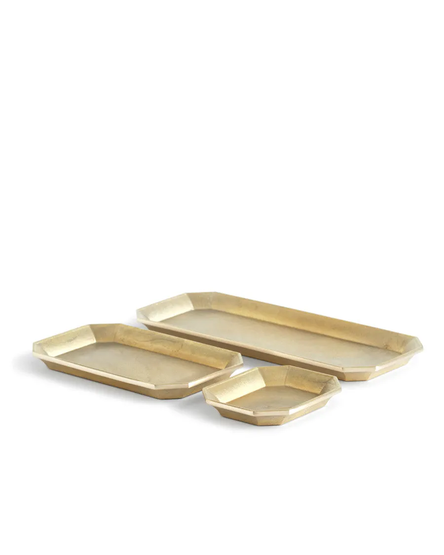 Brass Stationary Tray Set