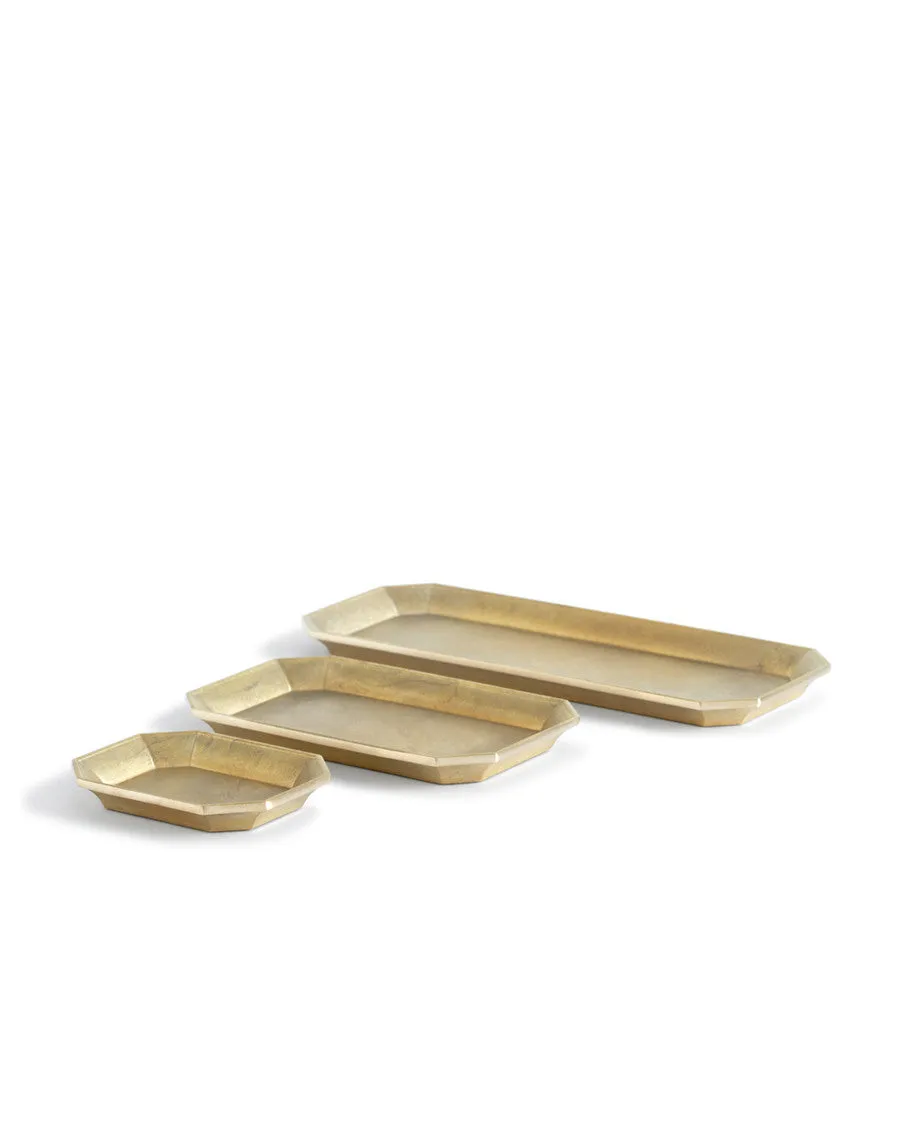 Brass Stationary Tray Set