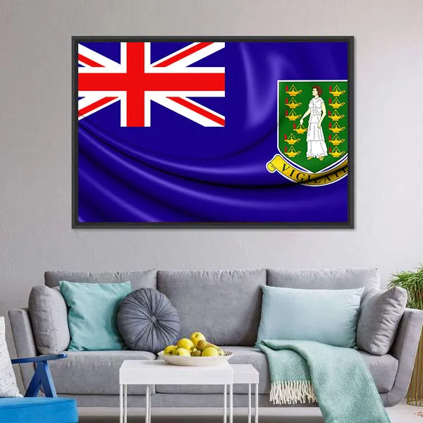 British Virgin Islands Flag Canvas Wall Art