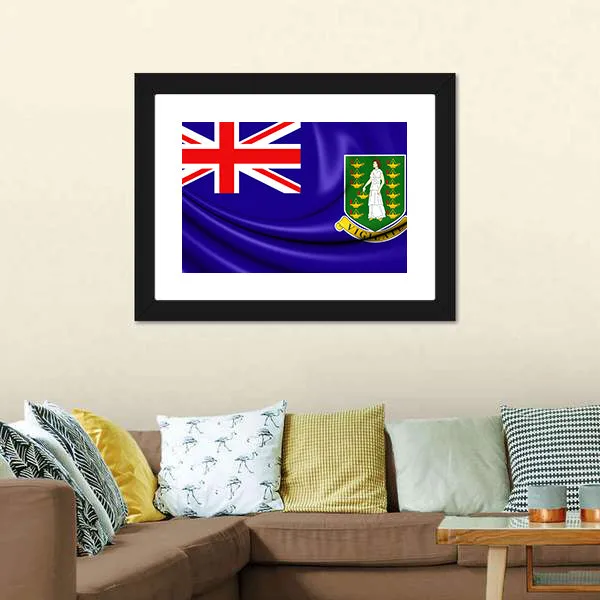 British Virgin Islands Flag Canvas Wall Art