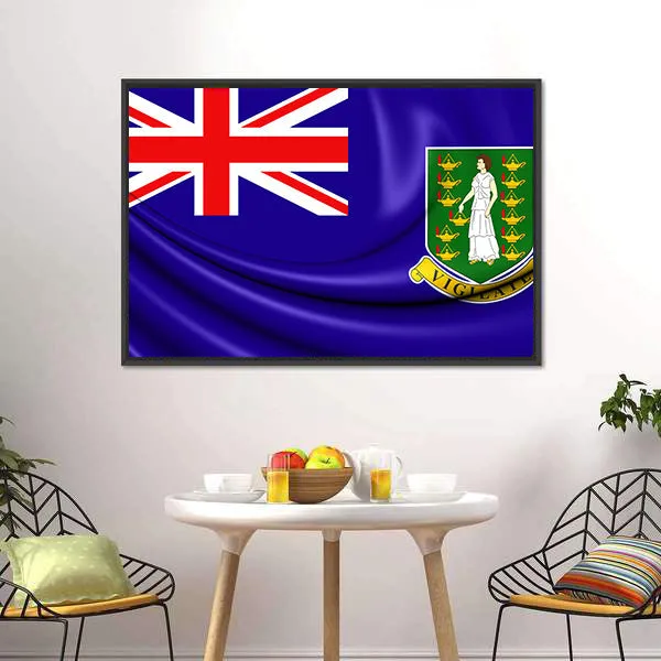 British Virgin Islands Flag Canvas Wall Art