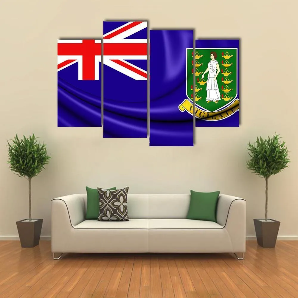 British Virgin Islands Flag Canvas Wall Art