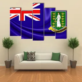 British Virgin Islands Flag Canvas Wall Art