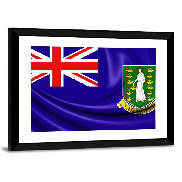 British Virgin Islands Flag Canvas Wall Art