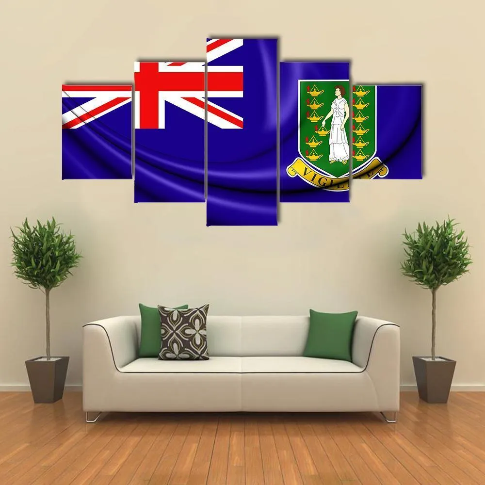 British Virgin Islands Flag Canvas Wall Art