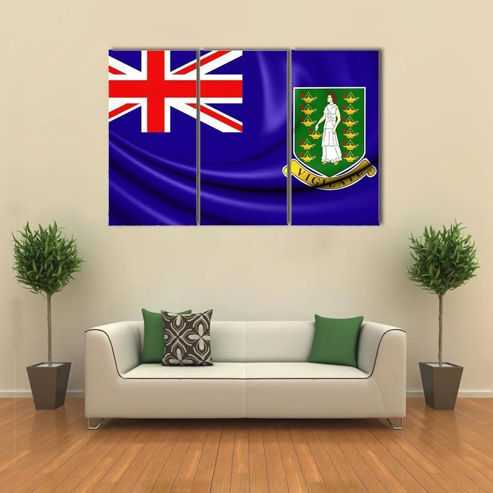 British Virgin Islands Flag Canvas Wall Art