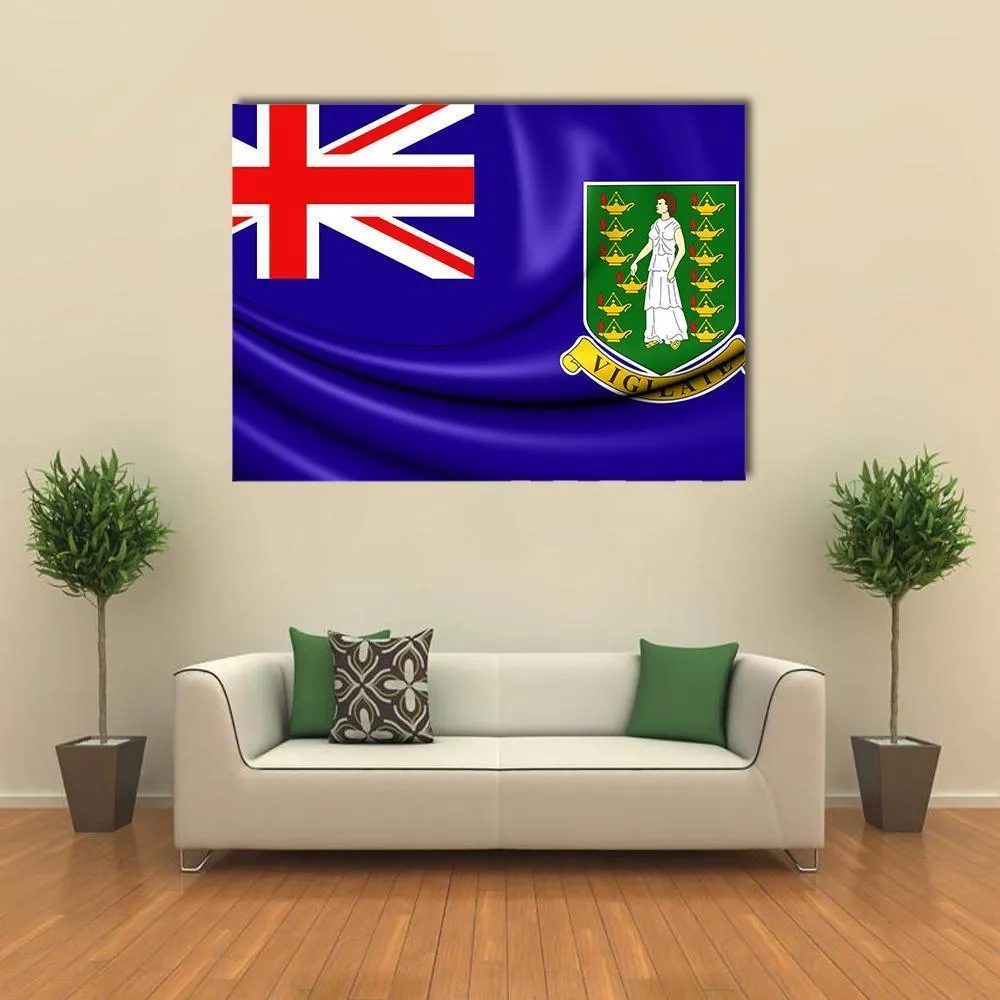 British Virgin Islands Flag Canvas Wall Art