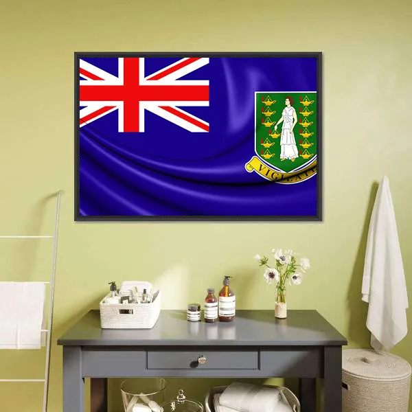 British Virgin Islands Flag Canvas Wall Art