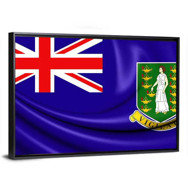 British Virgin Islands Flag Canvas Wall Art