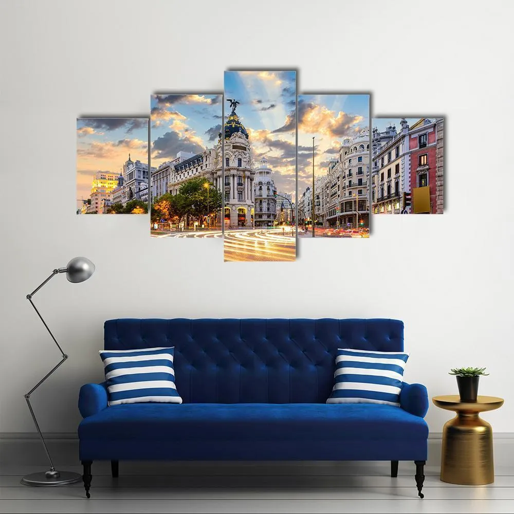 Calle De Alcala Canvas Wall Art