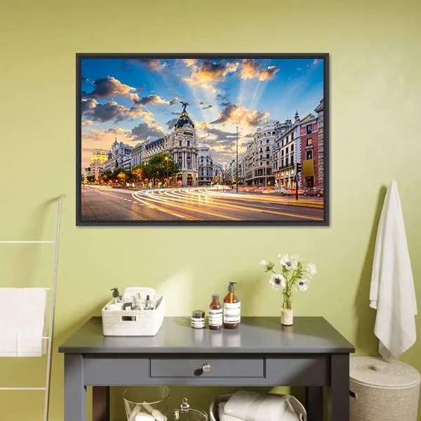 Calle De Alcala Canvas Wall Art