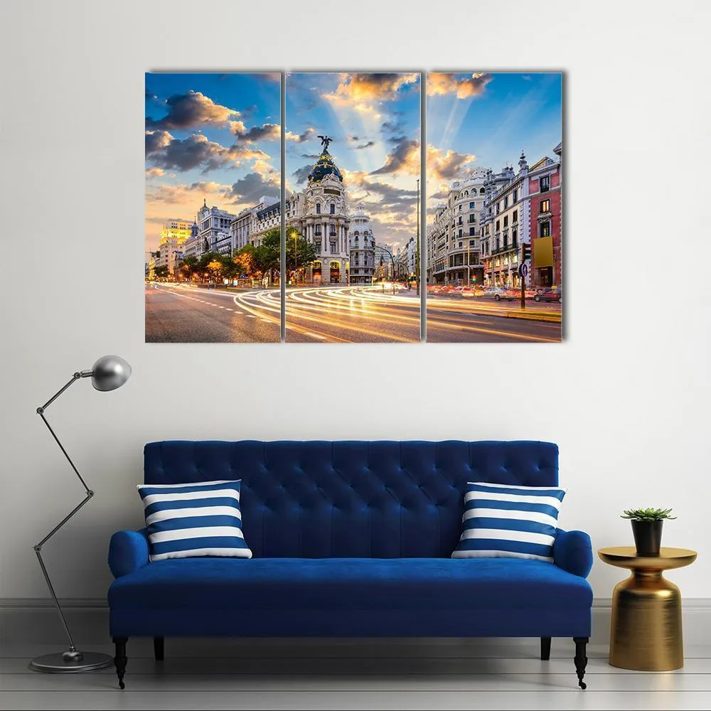 Calle De Alcala Canvas Wall Art