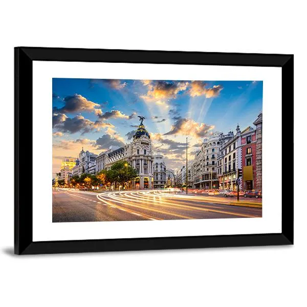 Calle De Alcala Canvas Wall Art