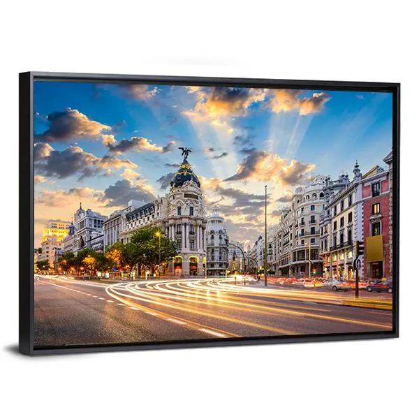 Calle De Alcala Canvas Wall Art