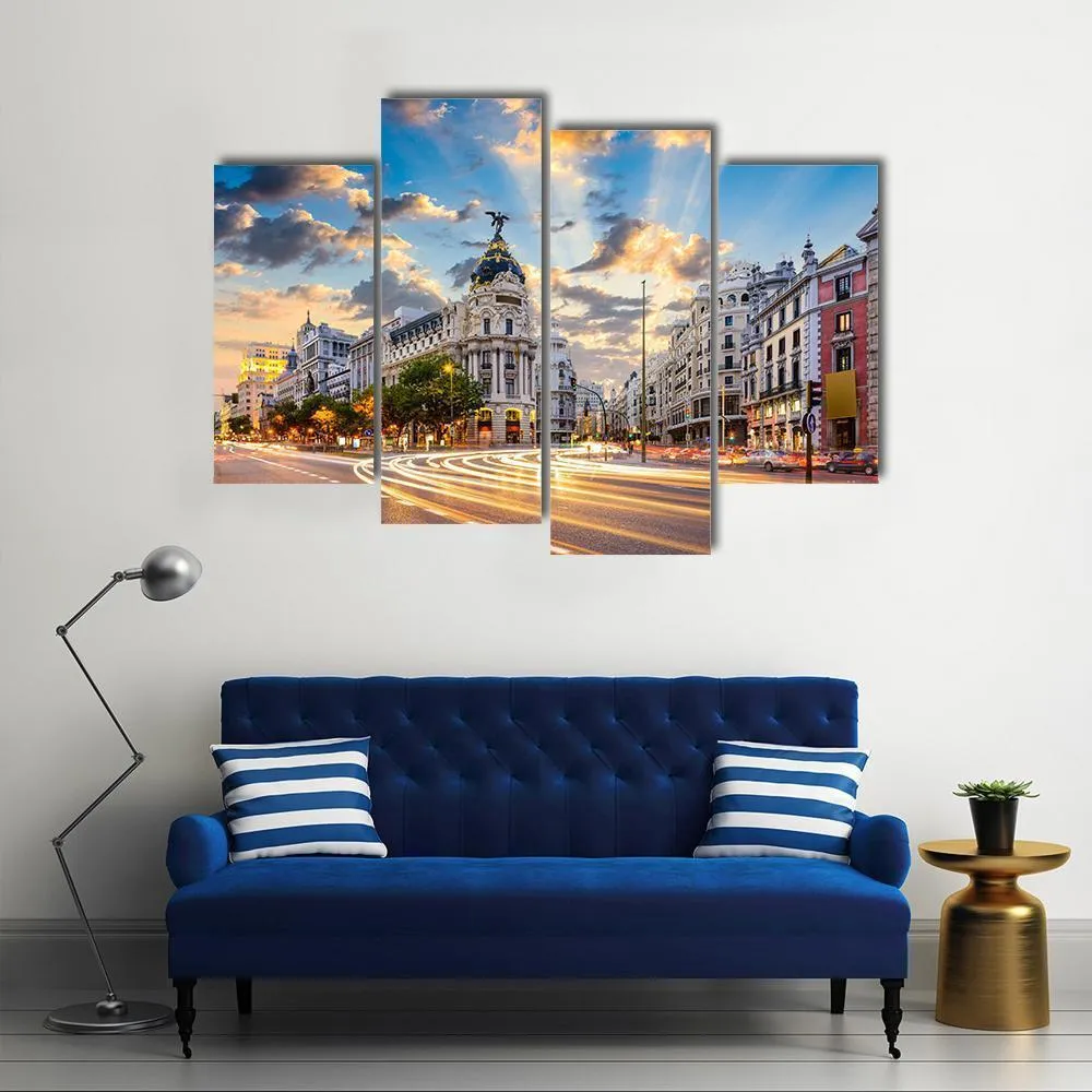 Calle De Alcala Canvas Wall Art