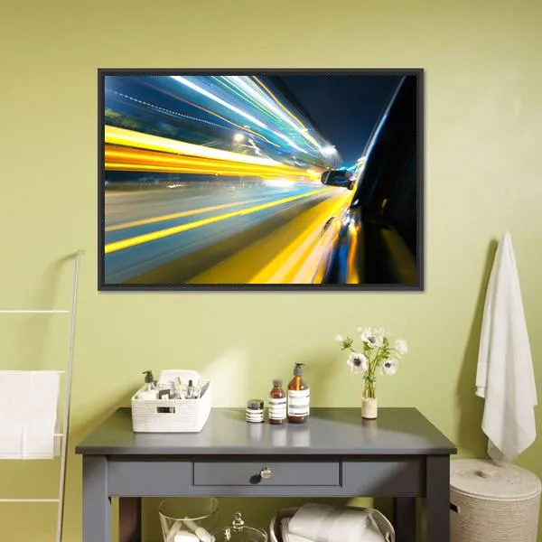 Car Side View Canvas Wall Art