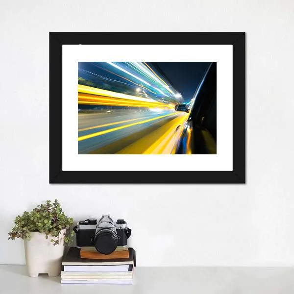 Car Side View Canvas Wall Art