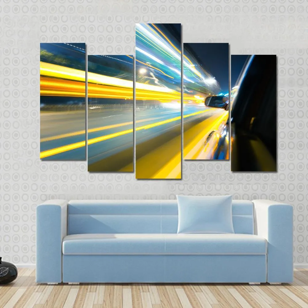 Car Side View Canvas Wall Art