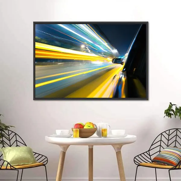 Car Side View Canvas Wall Art