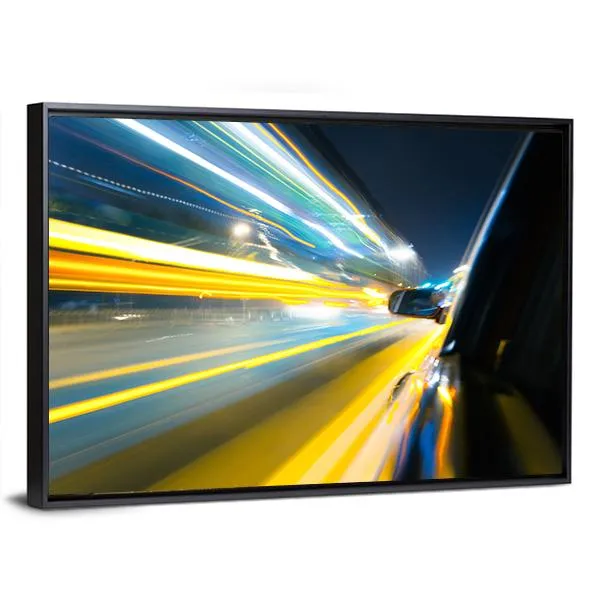 Car Side View Canvas Wall Art