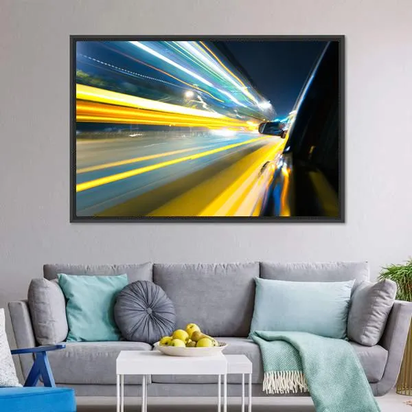 Car Side View Canvas Wall Art