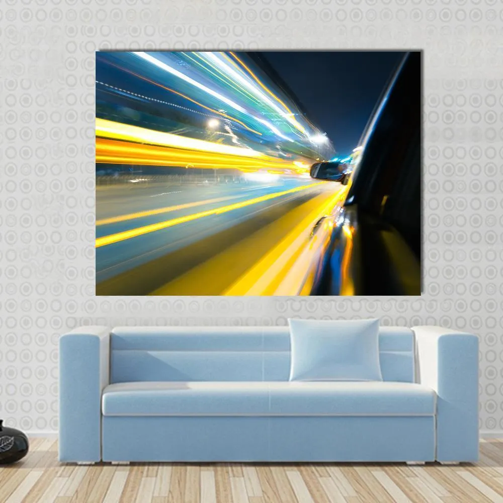 Car Side View Canvas Wall Art