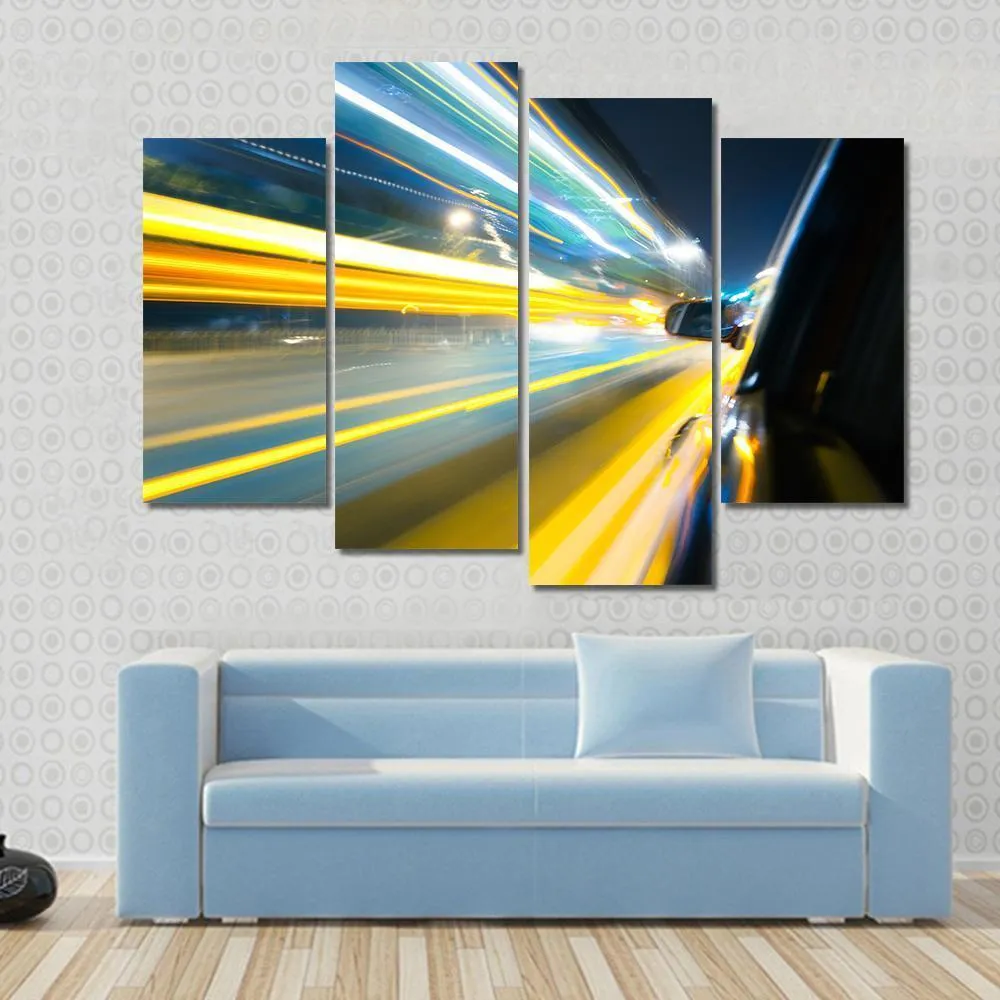 Car Side View Canvas Wall Art